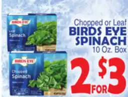 Bravo Supermarkets BIRDS EYE SPINACH offer