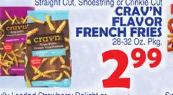 Bravo Supermarkets CRAV'N FLAVOR FRENCH FRIES offer