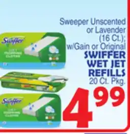 Bravo Supermarkets SWIFFER WET JET REFILLS 20 Ct. Pkg offer