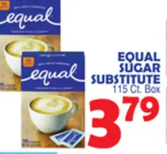 Bravo Supermarkets EQUAL SUGAR SUBSTITUTE offer