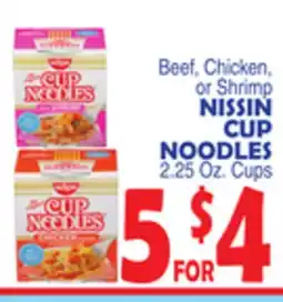 Bravo Supermarkets NISSIN CUP NOODLES offer