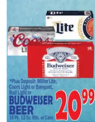 Bravo Supermarkets BUDWEISER BEER offer