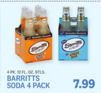 Kings Food Markets BARRITTS SODA 4 PACK offer