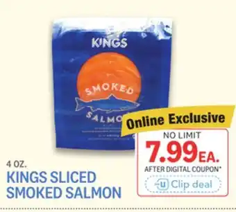 Kings Food Markets KINGS SLICED SMOKED SALMON offer