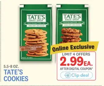 Kings Food Markets TATE'S COOKIES offer