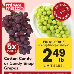 ACME Cotton Candy or Candy Snap Grapes offer