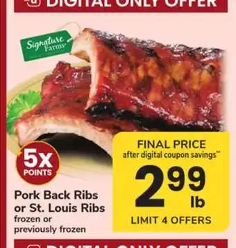 ACME Pork Back Ribs or St. Louis Ribs offer