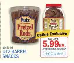 Kings Food Markets UTZ BARREL SNACKS offer