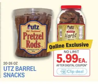 Kings Food Markets UTZ BARREL SNACKS offer