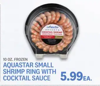 Kings Food Markets AQUASTAR SMALL SHRIMP RING WITH COCKTAIL SAUCE offer