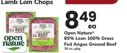 ACME Open Nature 85% Lean 100% Grass Fed Angus Ground Beef offer