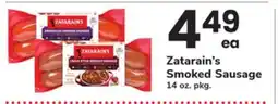 ACME Zatarain's Smoked Sausage offer