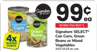 ACME Signature SELECT Can Corn, Green Beans or Mixed Vegetables offer