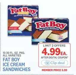 Kings Food Markets FAT BOY ICE CREAM SANDWICHES offer