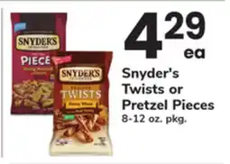 ACME Snyder's Twists or Pretzel Pieces offer