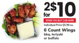 ACME 6 Count Wings offer