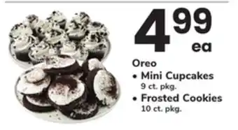 ACME Oreo, Mini Cupcakes 9 ct. pkg., Frosted Cookies 10 ct. pkg offer