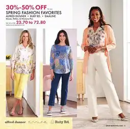 Boscov's SPRING FASHION FAVORITES ALFRED DUNNER offer