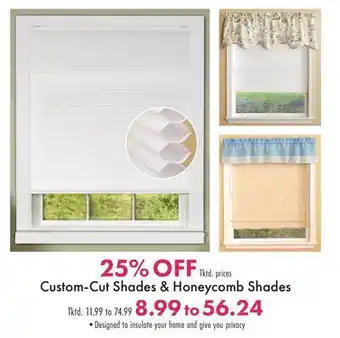 Boscov's Custom-Cut Shades & Honeycomb Shades offer