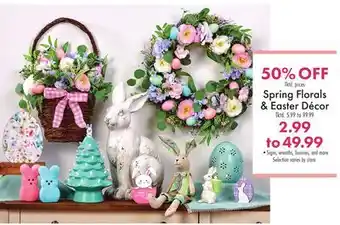 Boscov's Spring Florals & Easter Décor offer