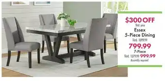 Boscov's Essex 5-Piece Dining offer