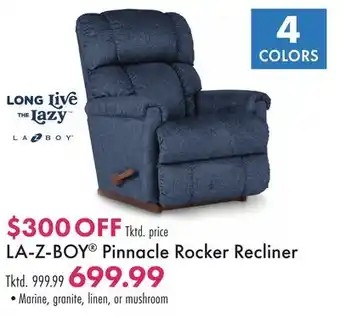 Boscov's LA-Z-BOY Pinnacle Rocker Recliner offer