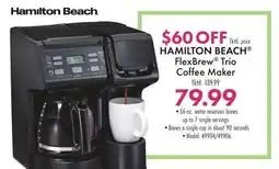 Boscov's HAMILTON BEACH FlexBrew Trio Coffee Maker offer