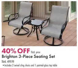 Boscov's Brighton 3-Piece Seating Set offer