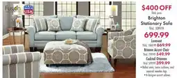 Boscov's Brighton Stationary Sofa offer