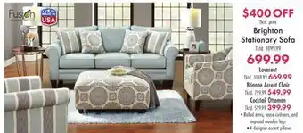 Boscov's Brighton Stationary Sofa offer