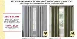 Boscov's ENERGY & SLEEP SAVING CURTAINS offer