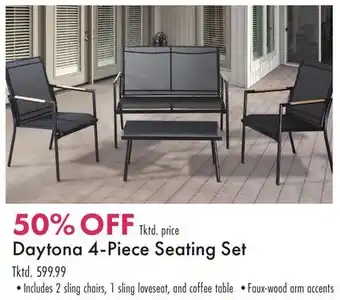 Boscov's Daytona 4-Piece Seating Set offer