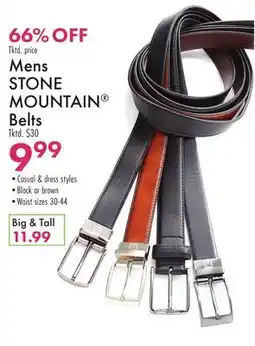 Boscov's Mens STONE MOUNTAIN Belts offer