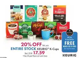 Boscov's ENTIRE STOCK KEURIG K-Cups offer