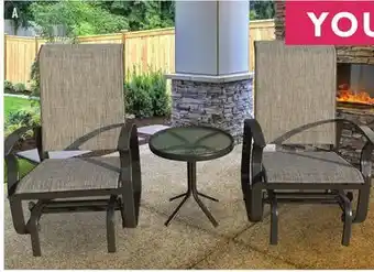 Boscov's Crystal River Rust-Resistant Aluminum 3-Piece Seating Set offer