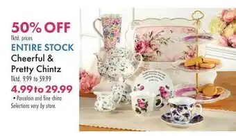 Boscov's ENTIRE STOCK Cheerful & Pretty Chintz offer