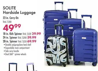 Boscov's SOLITE Hardside Luggage 22-in. Carry-On offer