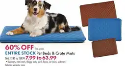 Boscov's ENTIRE STOCK Pet Beds Crate Mats offer