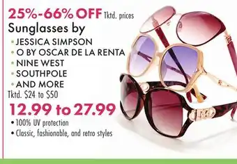 Boscov's Sunglasses offer