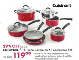 Boscov's CUISINART 11-Piece Ceramica XT Cookware Set offer