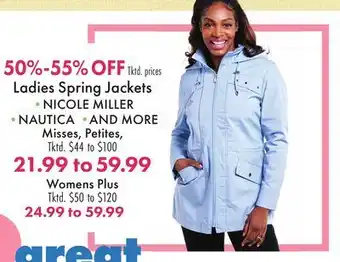 Boscov's Ladies Spring Jackets offer