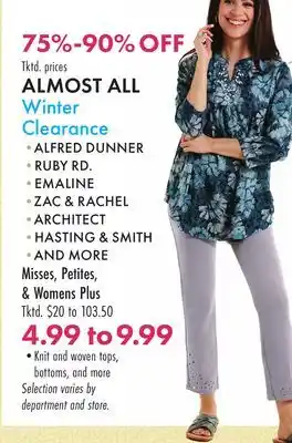 Boscov's ALMOST ALL Winter Clearance offer