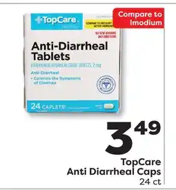 Weis Markets TopCare Anti Diarrheal Caps offer