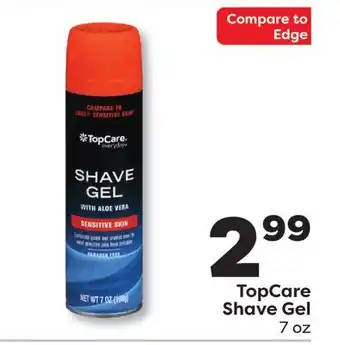 Weis Markets TopCare Shave Gel offer