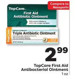 Weis Markets TopCare First Aid Antibacterial Ointment offer