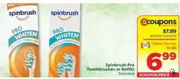 Weis Markets Spinbrush Pro Toothbrushes or Refills offer