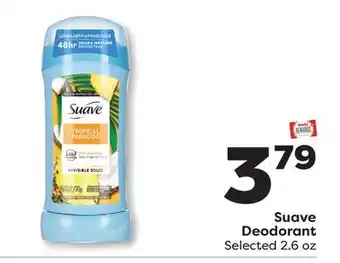 Weis Markets Suave Deodorant offer