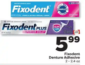 Weis Markets Fixodent Denture Adhesive offer