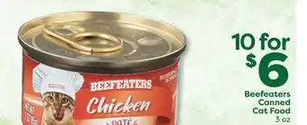 Weis Markets Beefeaters Canned Cat Food offer