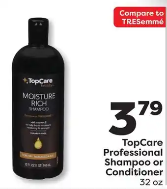 Weis Markets TopCare Professional Shampoo or Conditioner offer